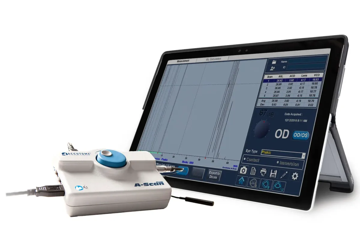 A-Scan Plus Connect - ultrasound probe and interface unit