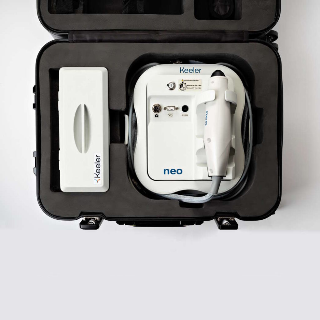 Keeler Neo top view of case